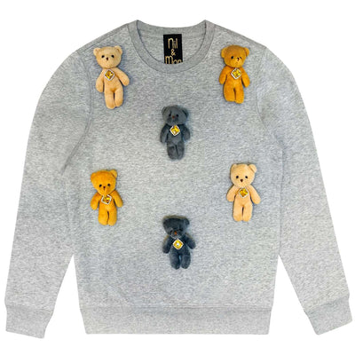 Sweatshirt "Sparkle Bears" - heather grey