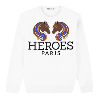 Sweatshirt "TZ Heroes Paris" - white