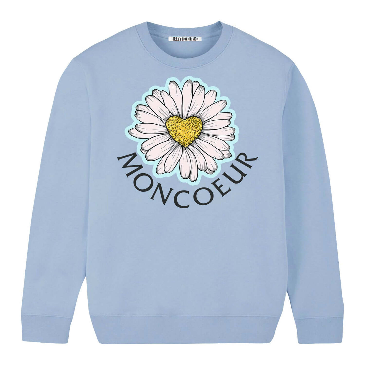 Sweatshirt "TZ MonCoeur Blue" - light blue