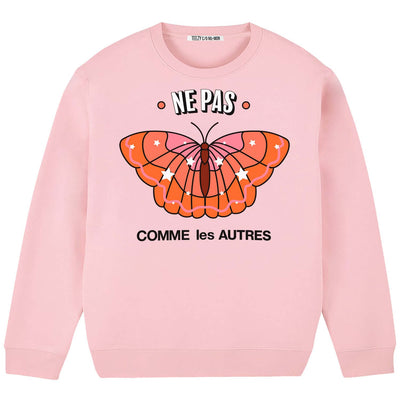 Sweatshirt "TZ Ne Pas Red" - light pink