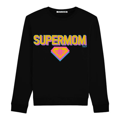 Sweatshirt "TZ Supermom" - black