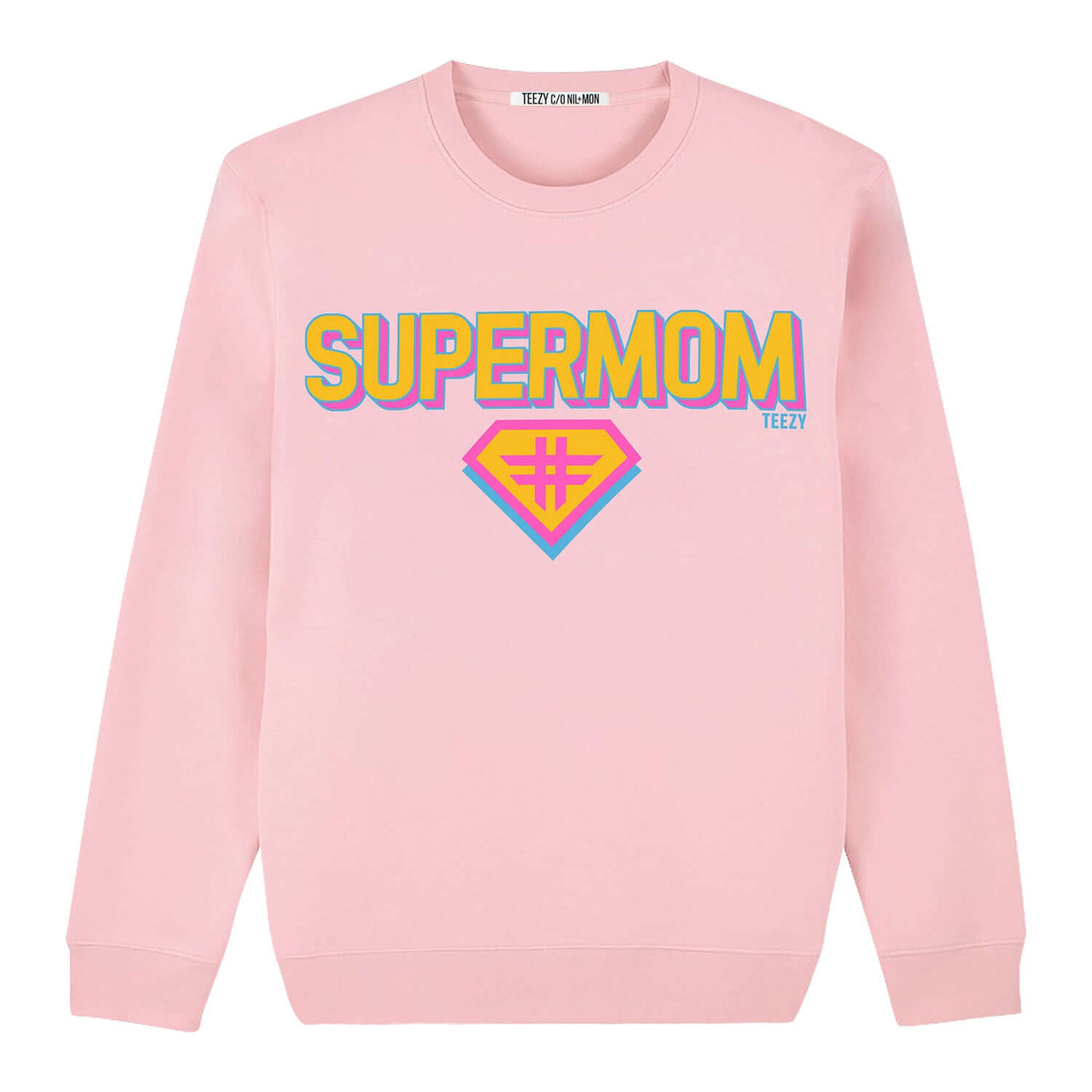 Sweatshirt "TZ Supermom" - light pink