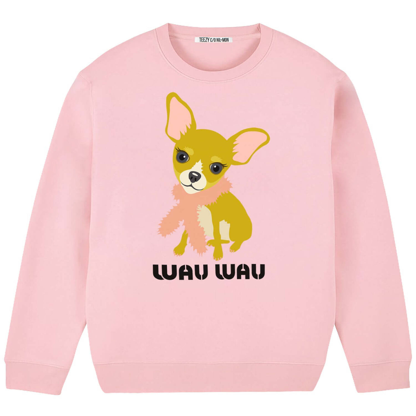 Sweatshirt "TZ Wau Gold" - light pink