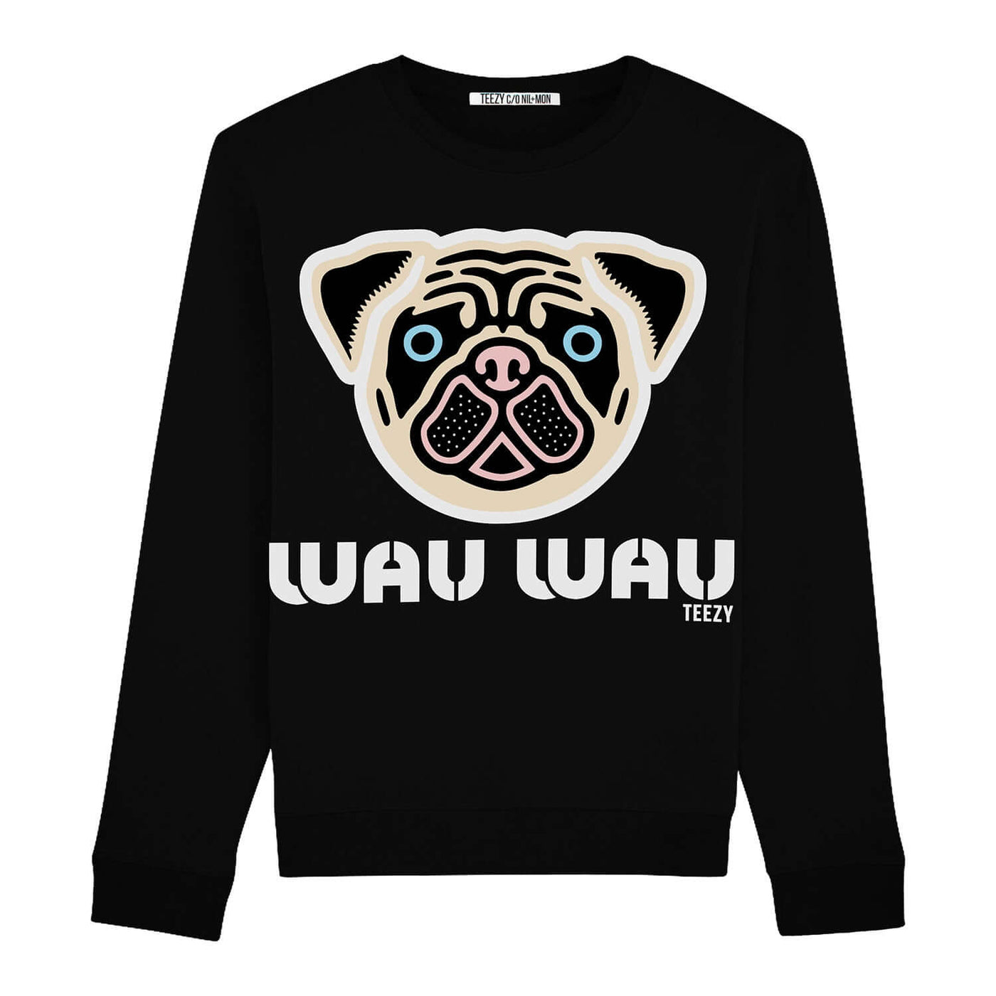Sweatshirt "TZ Wau Wau" - black