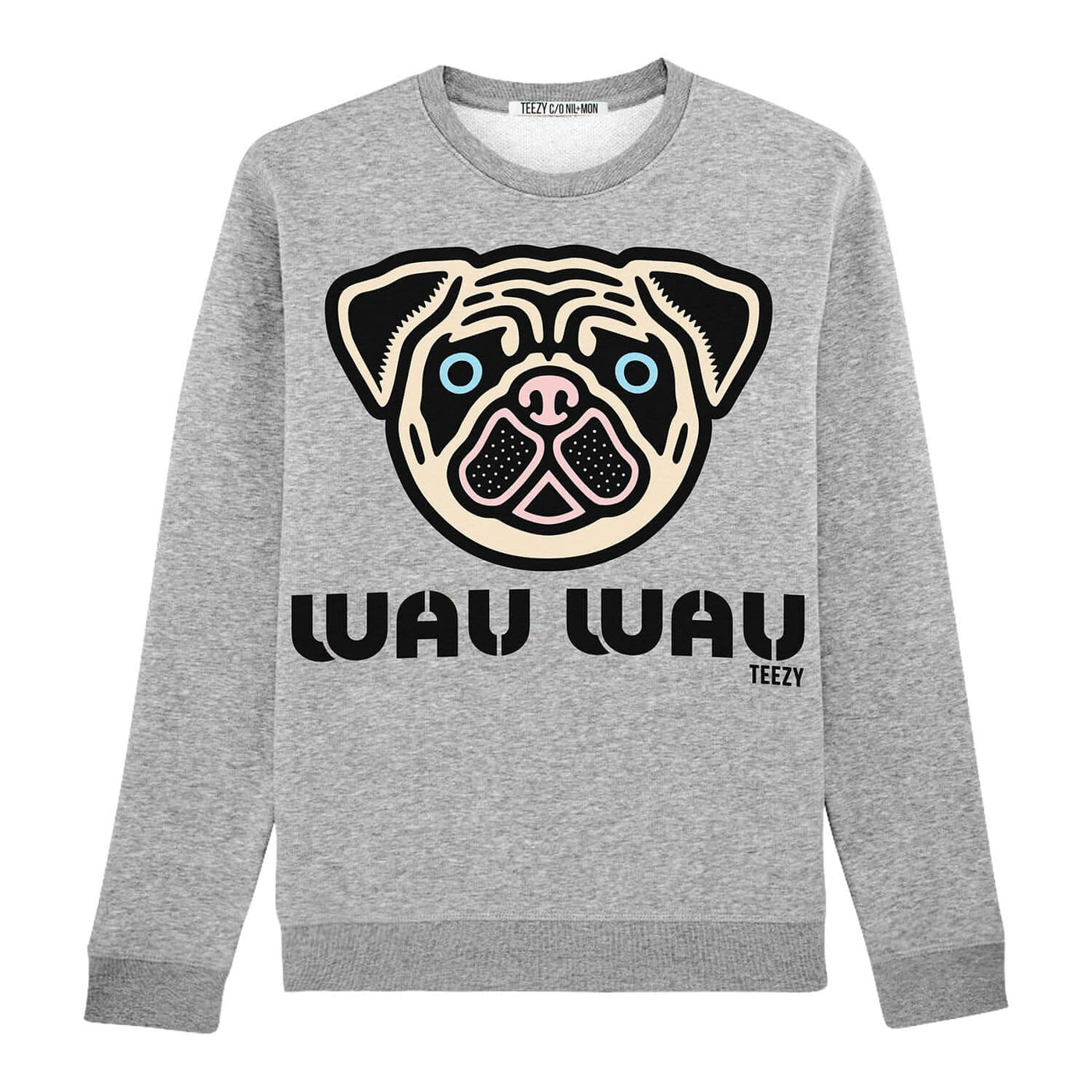 Sweatshirt "TZ Wau Wau" - heather grey