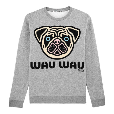 Sweatshirt "TZ Wau Wau" - heather grey