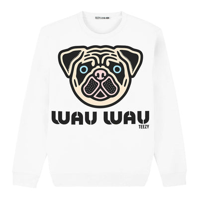 Sweatshirt "TZ Wau Wau" - white