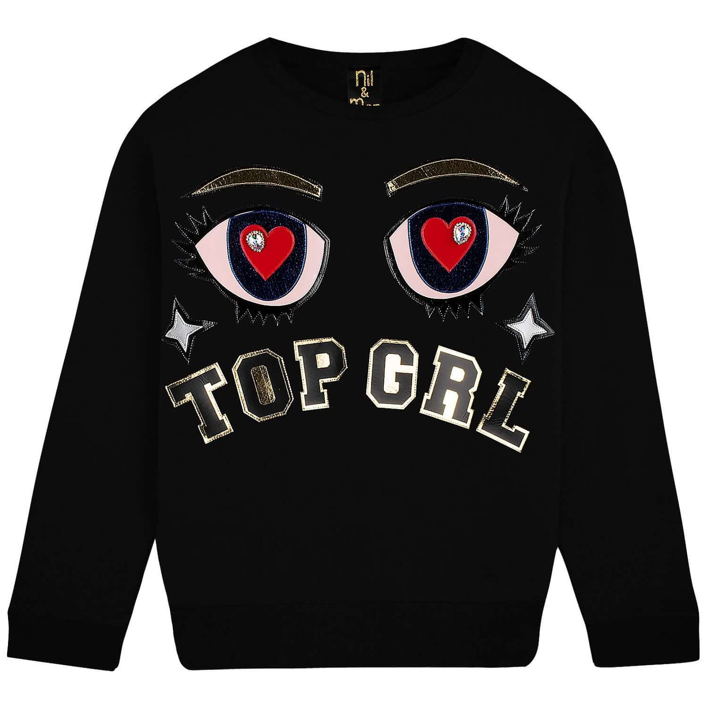 Sweatshirt "Top GRL" - black