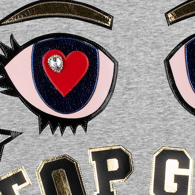 Sweatshirt "Top GRL" - heather grey (Details)