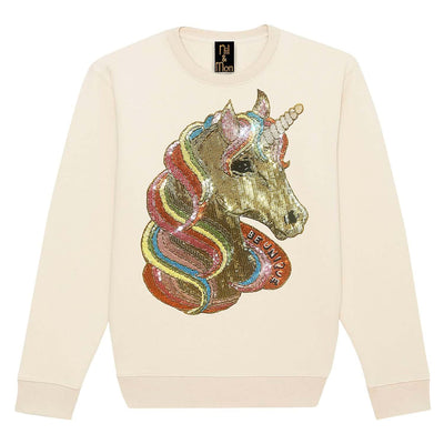 Sweatshirt "Unicorn" - creme