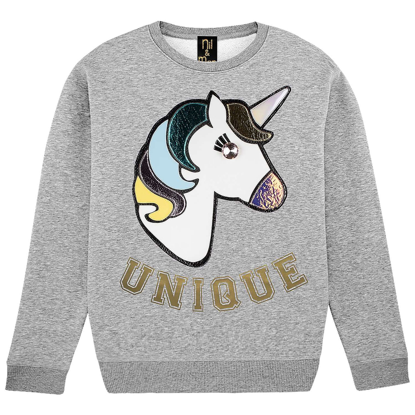 Sweatshirt "Unique" - heather grey