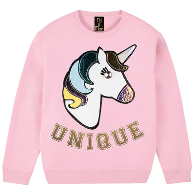 Sweatshirt "Unique" - light pink