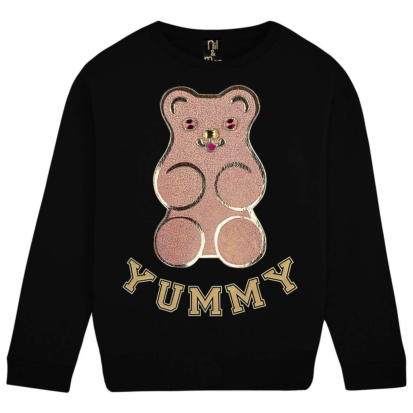Sweatshirt "Yummy" - black