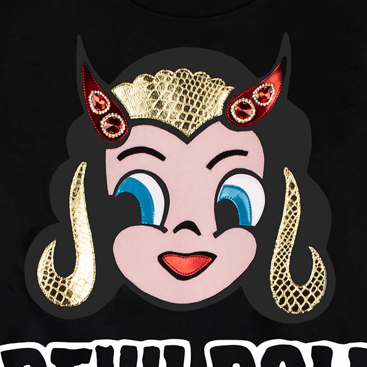 Sweatshirt "Devil Doll" - black (Detail)