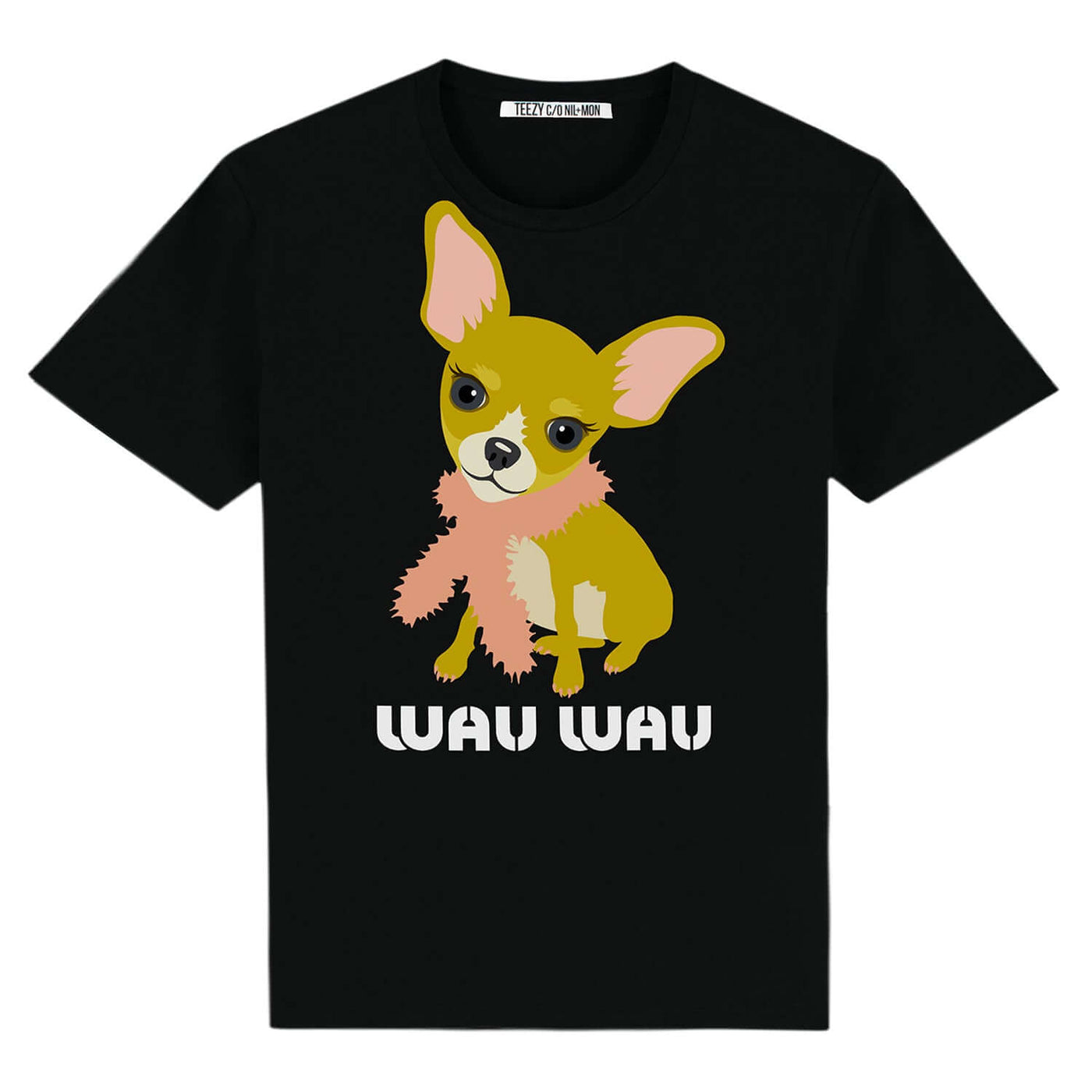 T-Shirt "TZ Wau Gold" - black