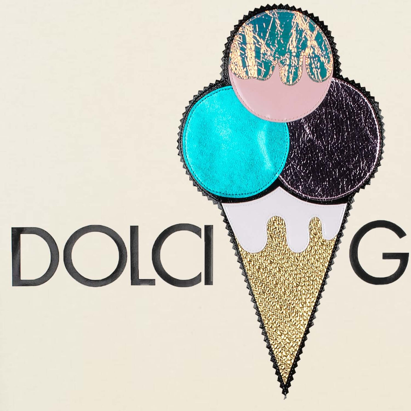 T-Shirt "Dolci Gelati" - creme (Detail)