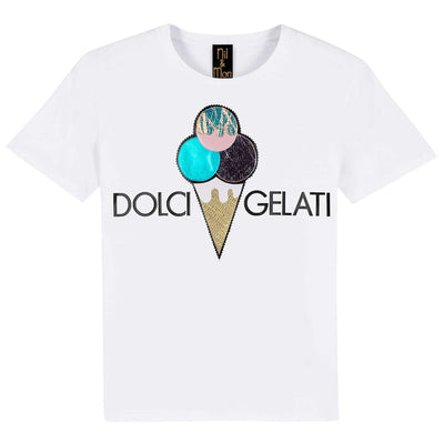 T-Shirt "Dolci Gelati" - white