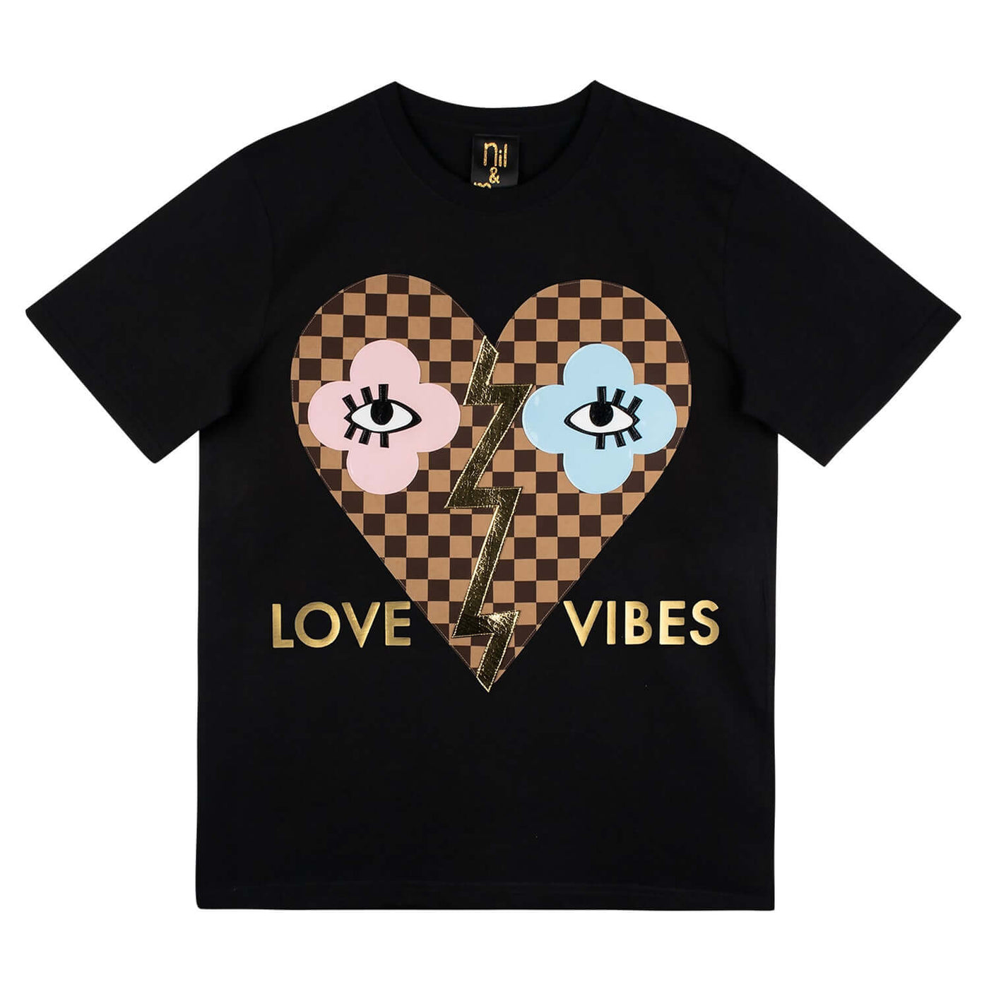 T-Shirt "Love Vibes" - black