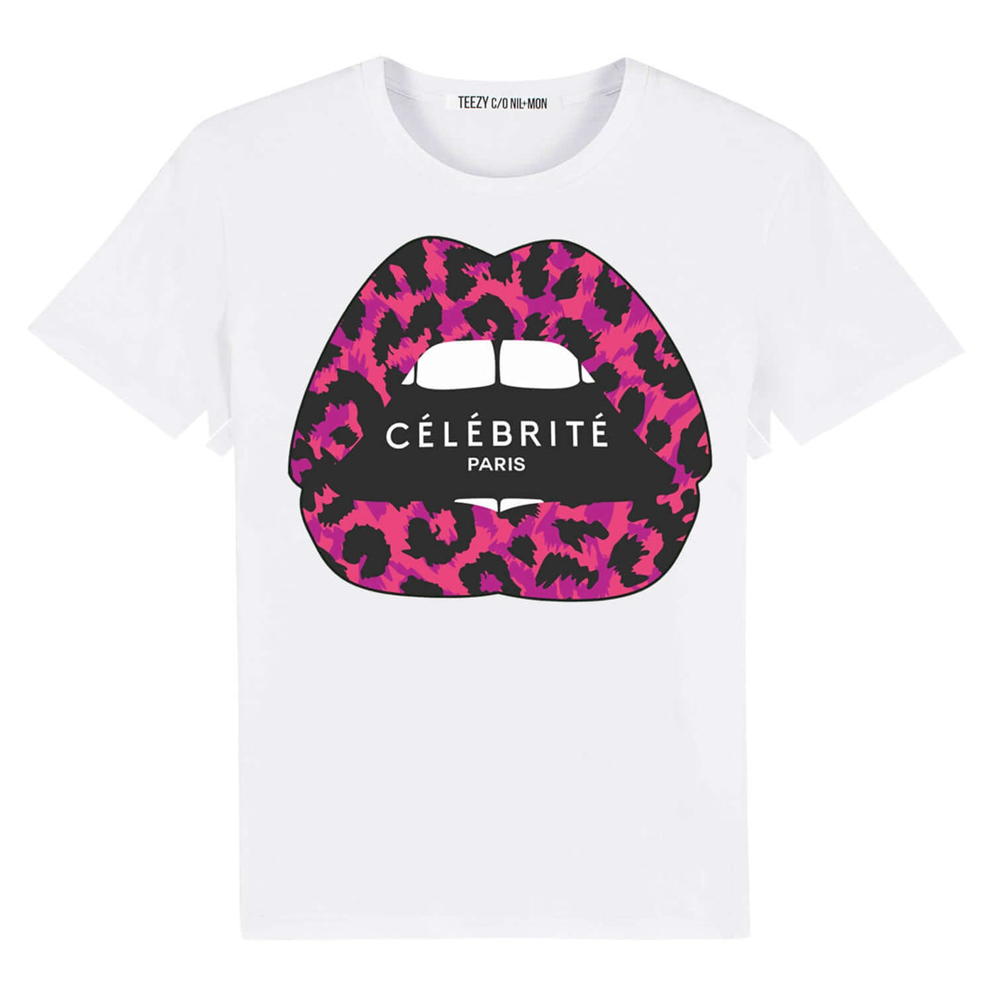 T-Shirt "TZ Celebrite Pink" - white