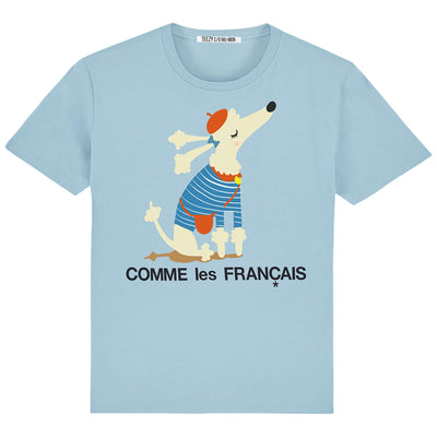 T-Shirt "TZ Comme LF" - light blue