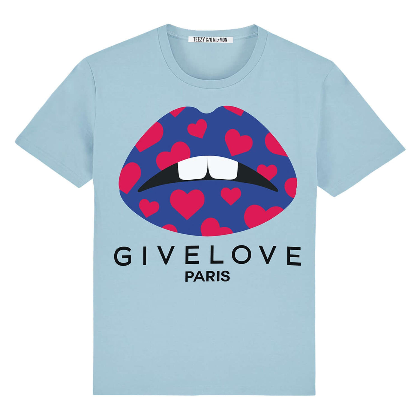 T-Shirt "TZ Givelove Blue" - light blue