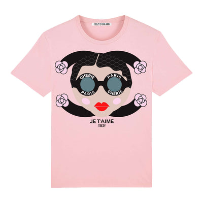 T-Shirt "TZ Je t'aime" - light pink