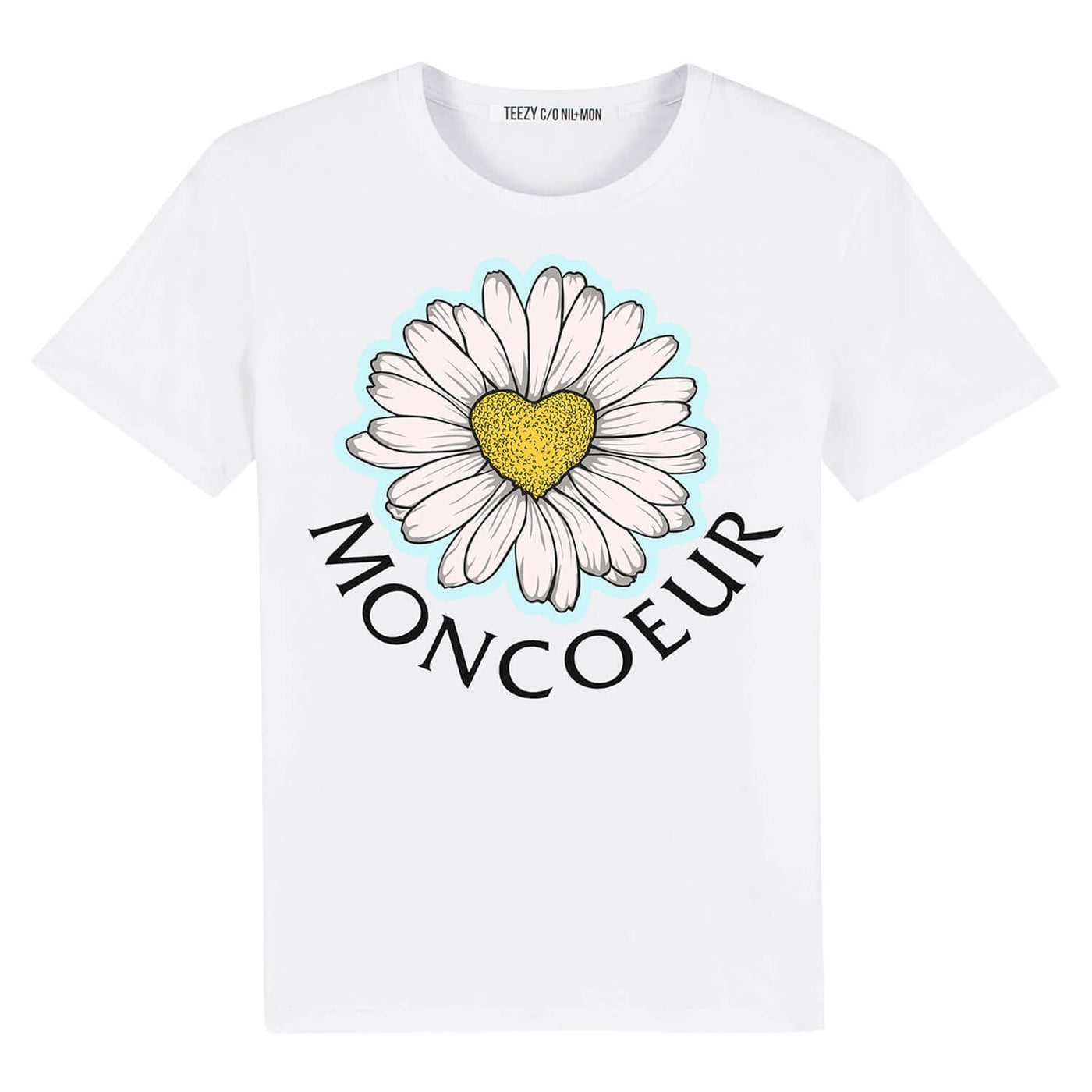 T-Shirt "TZ MonCoeur Blue" - white