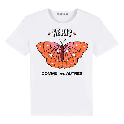 T-Shirt "TZ Ne Pas Red" - white