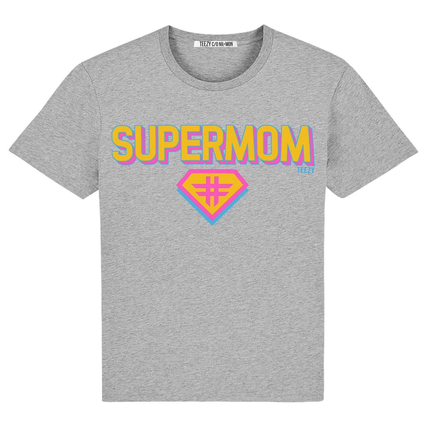 T-Shirt "TZ Supermom" - heather grey