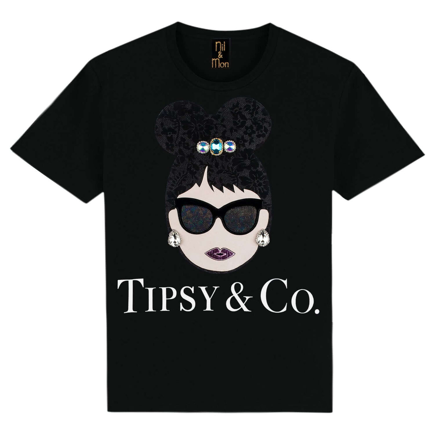 T-Shirt "Tipsy" - black